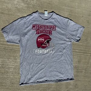 Gray Mississippi State Football T-Shirt